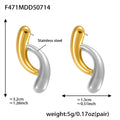Sculpted Drop and Layered Fan Earrings in Five Finishes view 9