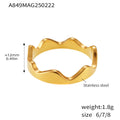 Openwork Metal Fashion Rings Butterfly Rose Wave And Bands view 8