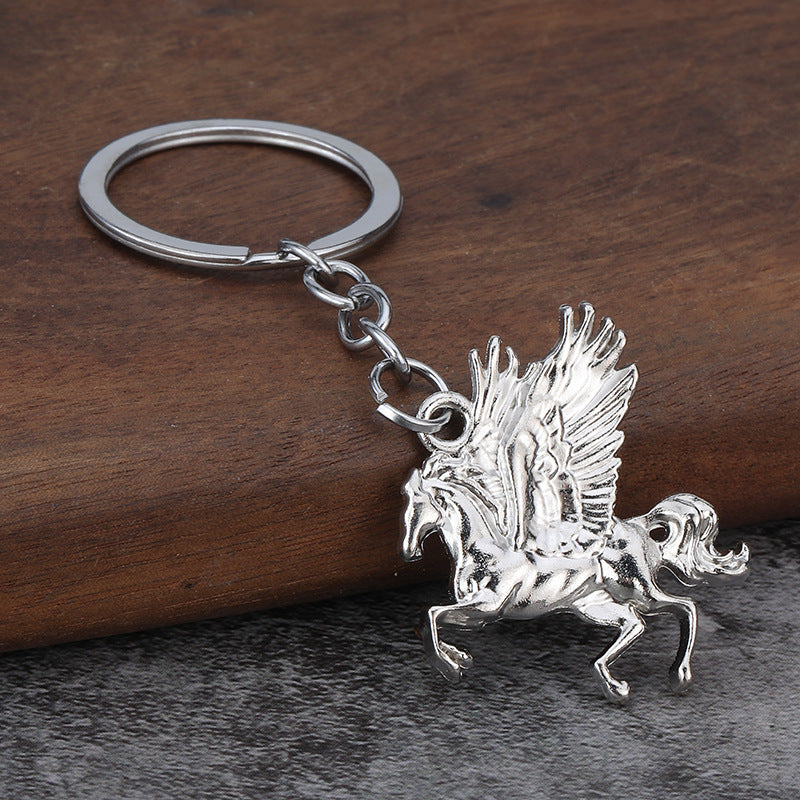 Pegasus Horse Zinc Alloy Keychain Gift for Bags and Keys