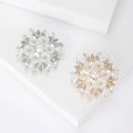 Pearl Cluster Starburst Brooch in Gold and Silver Tones view 1