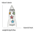 Enamel Rocket Metal Brooch in Red Antique Gold and Silver view 8