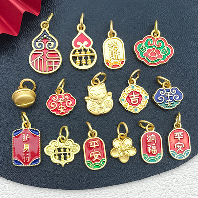 Printed detail graphic for the assorted shape charms