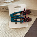 Acrylic Star Letter Snap Duckbill Hair Clip Pair 4 Styles view 7