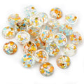 Round Floral Resin Cabochons in Eleven Pastel Color Options view 8