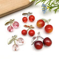 Clear Cherry Glossy Charms with 50 Listed Options for DIY Jewelry Making view 4
