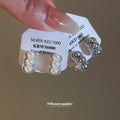 Pearl and Crystal Floral Cluster Clip Earrings in Three Styles view 3