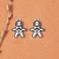 Snowman Metal Charm Pendant in 2 Finishes for Jewelry Making view 2