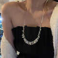 Wheat Leaf Sequin Lariat Necklaces Fashion Jewelry view 3
