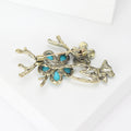 Butterfly Branch Brooch In 2 Styles With Polished Metal Details view 3