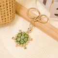 Rhinestone Turtle Keychain Enamel Shell Animal Charm view 8