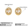 Clear Oval Studs