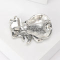 White Shell Look Snowman Brooch in 1 Style Metal Pin view 3