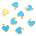 Colorful Sideways Heart Enamel Charm Collection for Jewelry Making view 8