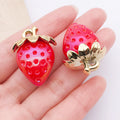 Iridescent Strawberry Glossy Charms with 33 Listed Options view 12