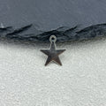 Silver-Tone Star Charm Pendant Open Solid Styles Two Sizes view 7