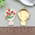 Metallic Sunflower Metal Charms with 11 Listed Options view 8