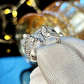 Butterfly Multi-Band Pave Ring In Polished Silver Tone view 5