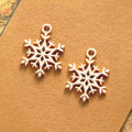 Cutout Snowflake Metal Pendant Charm For Jewelry Making view 4