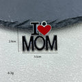 Enamel I Love Mom Dad Heart Letter Charm Pendant Two Styles view 3