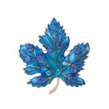 Red Gold Tone Maple Leaf Crystal Enamel Five Designs Metal Brooch Pin view 8
