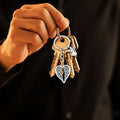 Silver Heart Wings Angel Charm Alloy Keychain Chain view 4