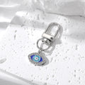Gold and Silver Tone Blue Evil Eye Clip Keychains in Eleven Styles view 8