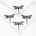 Filigree Dragonfly Brooch in Four Antique Crystal Palettes view 1