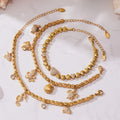 Seahorse Octopus and Heart Crystal Bracelets in Gold Tone view 2
