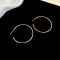 Gold and Silver Tone Large Hoop Earrings Statement Fashion Jewelry view 11