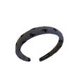 Padded Bow Motif Headband In Black Silver Black Gold Or Pink Gold view 5
