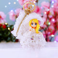 Jeweled Bonnet Princess Doll Keychains in Nine Dress Colorways view 12