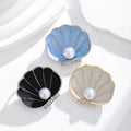 Gold Tone Silver Tone Shell Enamel Pearl Look Two Designs Metal Brooch Pin view 4
