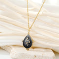 Gold Tone Vintage Eye and Symbol Medallion Necklaces in Thirteen Designs view 4