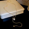 Gold Pearl Lariat