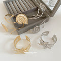 Hammered Starfish Bracelet Shell Spiral Arm Cuff Four Styles view 4