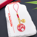 Six-Message Red Lucky Exam Blessing Phone Strap Charm Collection view 8