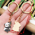 Cartoon Panda Enamel Chain Keychains in 8 Playful Poses view 7