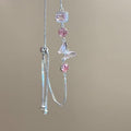 Silver Pink Zircon Butterfly Geometric Slider Bracelet view 1