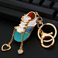 Jelly Sneaker Keychains in Pink and Blue with Four Braided Wrist Loops view 6