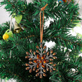 Silver Rhinestone Snowflake Christmas Hanging Four Colors view 6