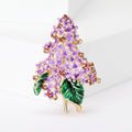 Hydrangea Cluster Brooch In 4 Styles With Enamel And Crystal Details view 5