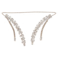 Silver Crystal Leaf Flower Ear Cuffs Rings Bracelet Mix view 5