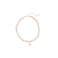 Scalloped Rhinestone Choker Round Crystal Drop Pendant view 5