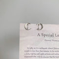Crescent Moon Crystal Stud Earrings For Women Jewelry view 4