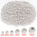 Round Seamless Straight Hole Metal Beads for Jewelry Making view 6
