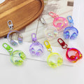 3D Acrylic Headphone Charm With Colorful Swivel Clasp view 1