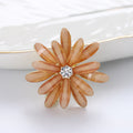 Glitter Daisy Flower Brooch Rhinestone Center Six Colors view 9
