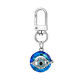 Twelve Piece Silver Tone Butterfly Owl and Evil Eye Keychain Set view 2