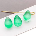 Twelve-Color Small Translucent Teardrop Glass Bead Collection view 10