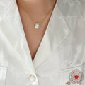 Irregular Baroque Pearl Pendant Necklace Gold Or Steel Chain view 4